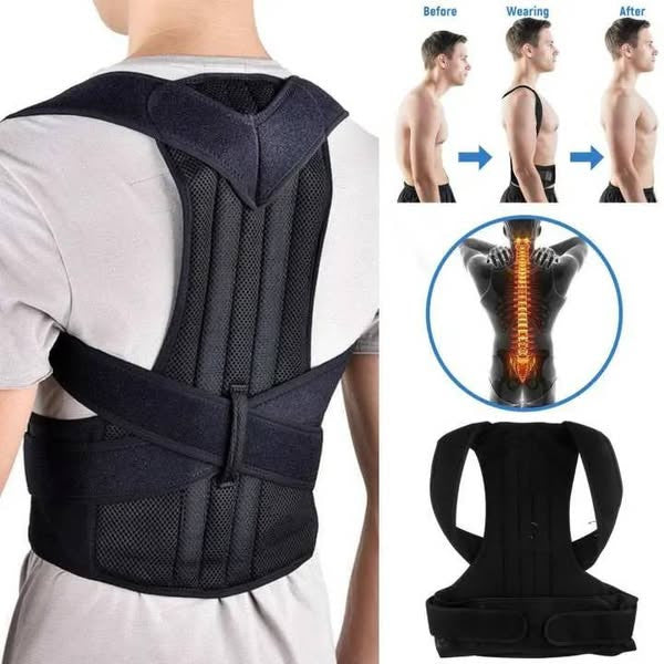Back Support Belt with Fully Adjustable Straps Relief Lower & Upper Back Pain