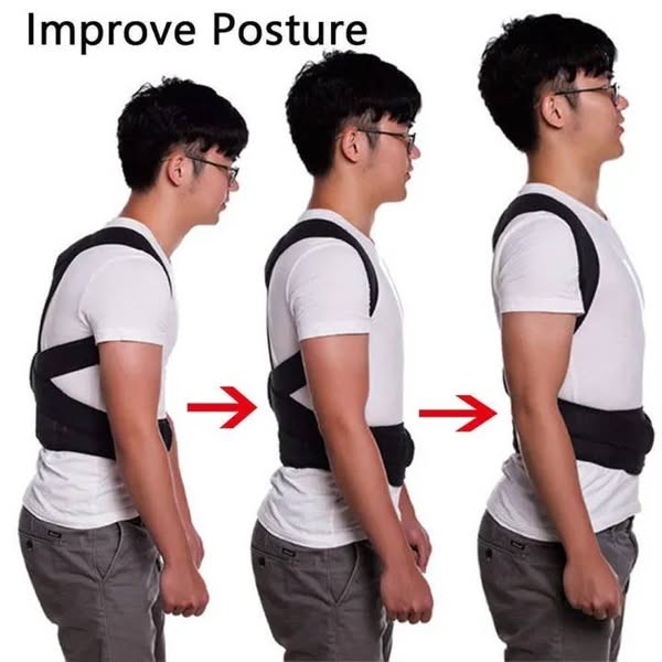 Back Support Belt with Fully Adjustable Straps Relief Lower & Upper Back Pain