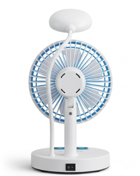 Rechargeable Folding Mini Fan with LED Light –JR2022